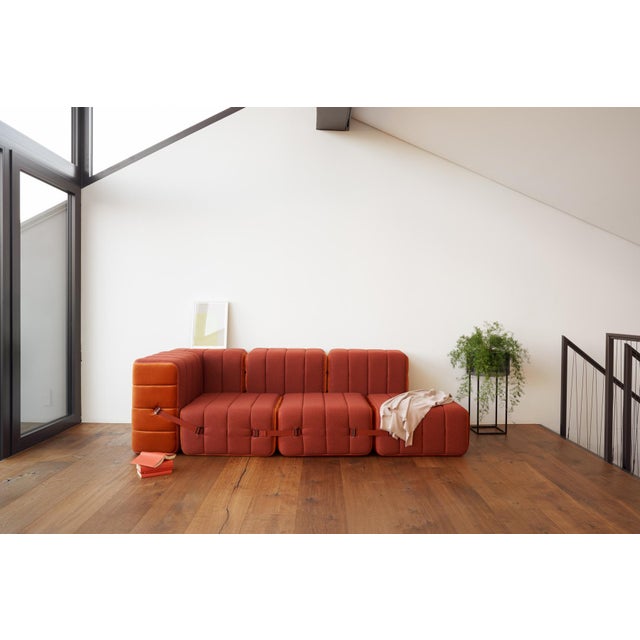 Flexible Two-Seater Sofa with Armrests by Ambivalenz, Set of 7 For Sale - Image 4 of 5