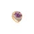 Contemporary Antique Cocktail 14.21 CTW Amethyst Cabochon Ring With Cluster Diamonds in 18k Gold Size 6 For Sale - Image 3 of 14