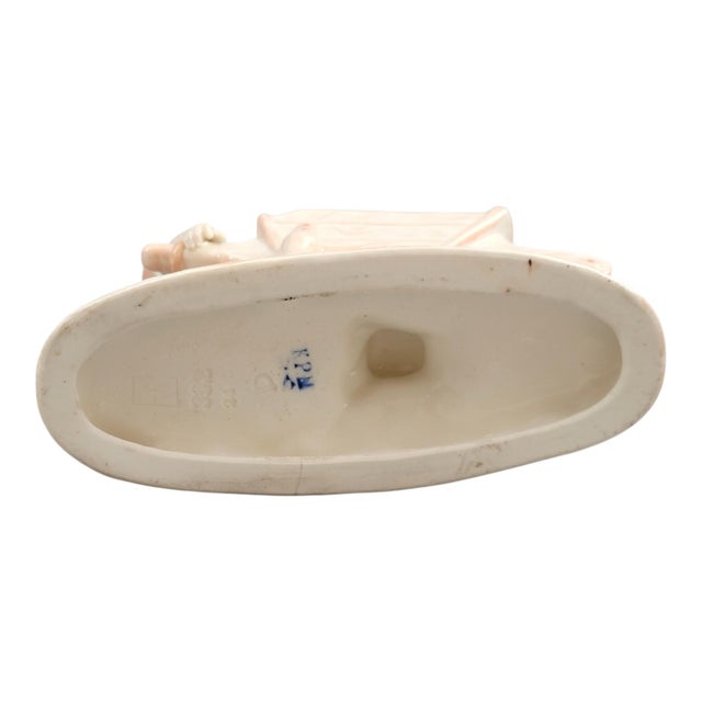 Porcelain Boy with Wheelbarrow Posy Holder by Krister Waldenburg for KPM, Germany, 1910 For Sale - Image 10 of 13