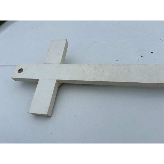 1960s Vintage Mother of Pearl Wall Crucifix For Sale - Image 5 of 5