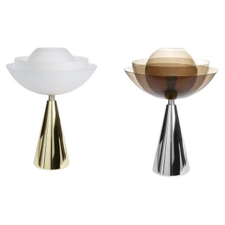 Lotus Table Lamps by Mason Editions, Set of 2 For Sale