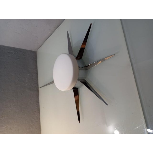 Stella Cometa Wall Sconce in Chrome in the style of Gio Ponti For Sale - Image 10 of 15