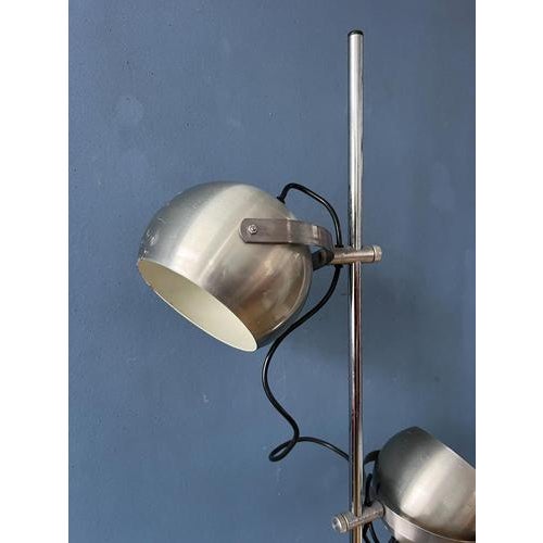 Silver Vintage Herda Eyeball Floor Lamp For Sale - Image 11 of 13