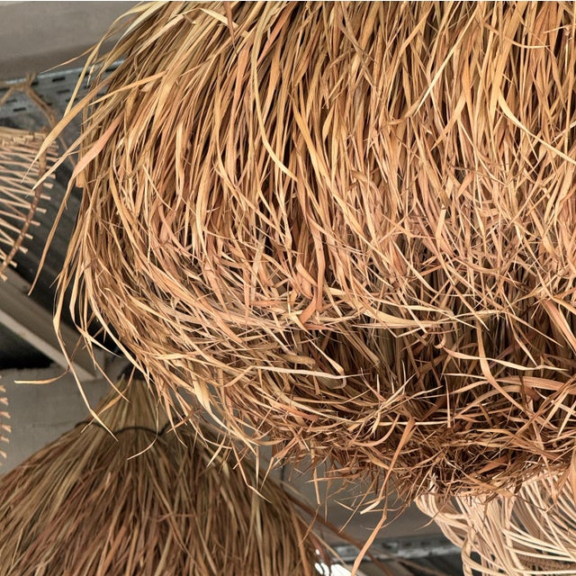 Pendant Light or Lampshade in Alang Alang Fibers For Sale - Image 10 of 15