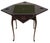 19th Century Square Game Table in Mahogany Wood, Italy For Sale - Image 3 of 5