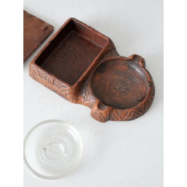 Vintage Syroco Style Tobacciana Box With Tray For Sale - Image 11 of 13