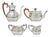 Antique Bailey Banks & Biddle English Edwardian Silver Plated Tea Set - 4 pcs For Sale