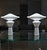 A pair of “Giada” postmodern table lamps designed by Pier Giuseppe Ramella for Arteluce and produced by Flos, Italy, circa...