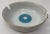Vintage White Porcelain Ashtray with Gold Rim and Blue Design 1960s. Great condition. No Hallmark. Circa 1960s....