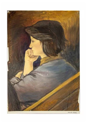 Leo Guida, Portrait, Original Mixed Media, 1970