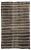 Textile Mid 20th Century Striped Vintage Goat Hair Kilim Rug For Sale - Image 7 of 7