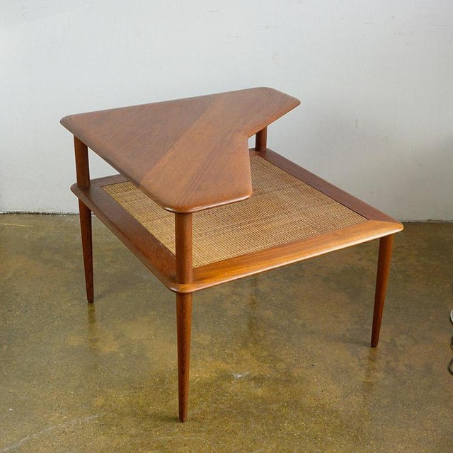 Scandinavian Modern Minerva Side Table in Teak attributed to Peter Hvidt for Soborg Mobler, 1960s For Sale - Image 6 of 12