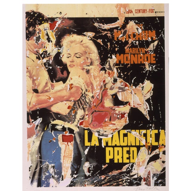 Mimmo Rotella, La magnifica preda, 1998, Color Silkscreen and Collage For Sale - Image 9 of 9
