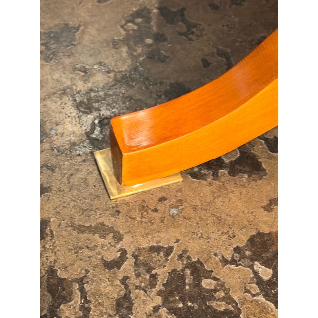 Italian Walnut and Black Marble Drink Table For Sale In Dallas - Image 6 of 6