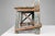 Wood Industrial Rustic Stool with Patina, France, 1900s For Sale - Image 7 of 13