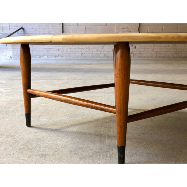 Mid Century Modern Lane Acclaim Round Coffee Table Refinished Retro Vintage Table Chairish