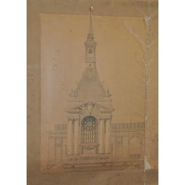 Traditional 18th/19th Century Master Architectural Drawings For Sale - Image 3 of 11