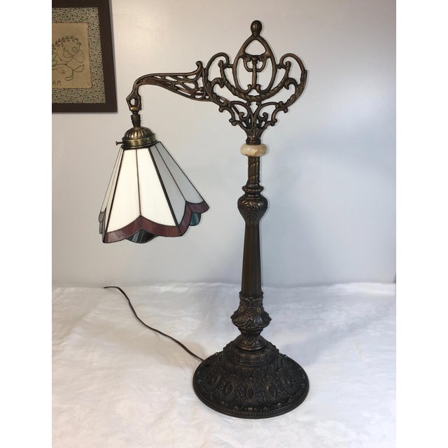 Stained Glass Bridge Table Lamp Chairish