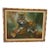 Vintage Tiger Oil Painting With Faux Bamboo Frame- Signed For Sale