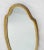 Mid-Century Modern Mid Century Shield Shape Large Oval Gold Gilt Leaf Wall Mirror For Sale - Image 3 of 8