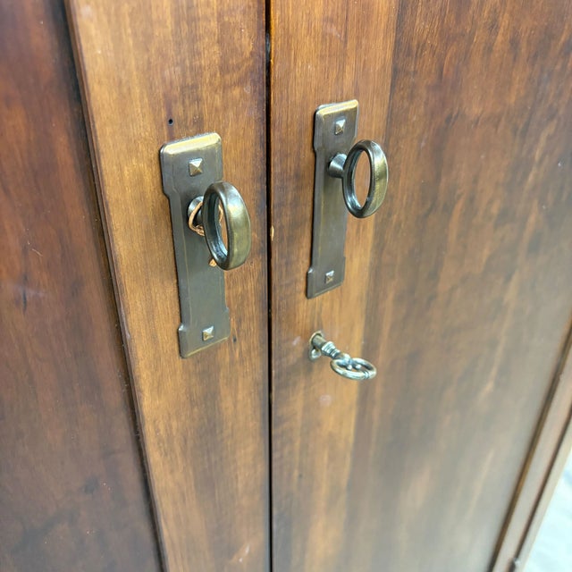 2000 - 2009 Vintage Crate & Barrel Mission Style Tv Cabinet For Sale - Image 5 of 14