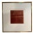 Agi Klausz Monotype - Terracotta Rusty Red - Oil on Gilded Paper For Sale