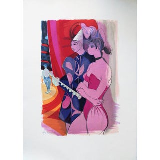 Camille Hilaire, At the Circus, Signed Lithograph For Sale