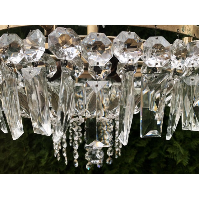 Cut Crystal Chandelier, 1970s For Sale - Image 14 of 18