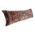 Authentic Antique Tribal Lumbar Pillow – Multicolor Textile Cushion -16'' X 46'' For Sale