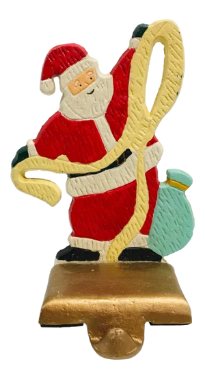 Vintage Santa Claus Stocking Hanger