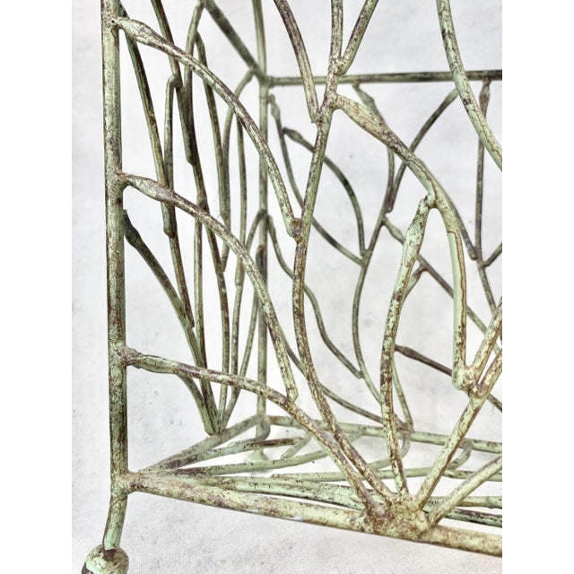 Vintage Metal Magazine Holder For Sale In New Orleans - Image 6 of 8