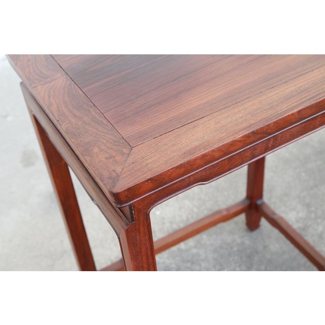Pair of Ming Style Asian End Tables For Sale - Image 9 of 10