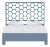 Honeycomb Platform Bed Queen, Regatta Blue For Sale