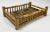 Vintage Scorched Rattan Split Reed Railed Tray For Sale In Kansas City - Image 6 of 10