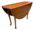 Vintage Queen Anne-Style Mahogany Drop-Leaf Console & Dining Table, C. 1940 For Sale