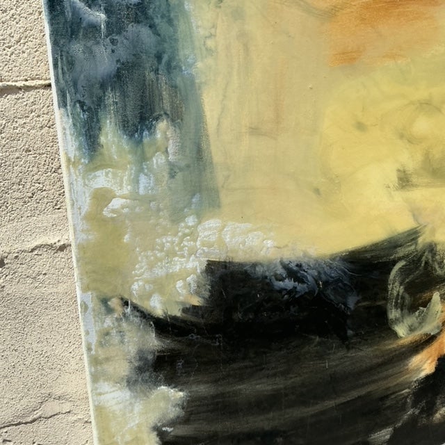 Vintage Boho Original Abstract Oil on Canvas For Sale In West Palm - Image 6 of 9