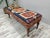 Blue Rug Upholstered Ottoman Bench For Sale - Image 9 of 10