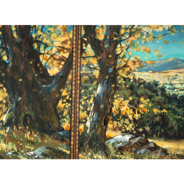 Looking Out Over the Vineyards, Early 20th Century Landscape Panorama by California School For Sale In Monterey, CA - Image 6 of 9