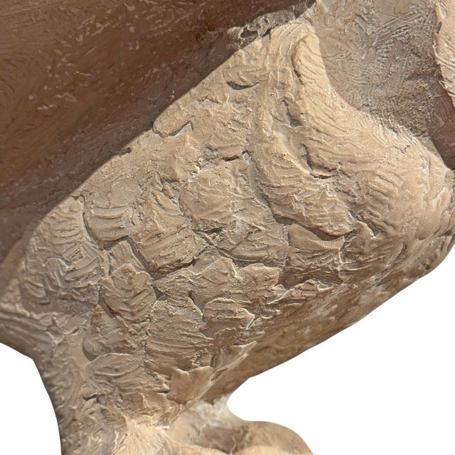 Vintage Snow Owl Sculpture by Klara Sever For Sale - Image 10 of 12