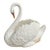 Large White Ceramic Swan Centerpiece Jardinière For Sale