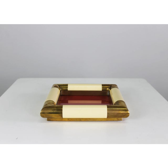 Mid-Century Modern Italian Vide Poche in Brass attributed to Tommaso Barbi, 1970s For Sale - Image 3 of 7