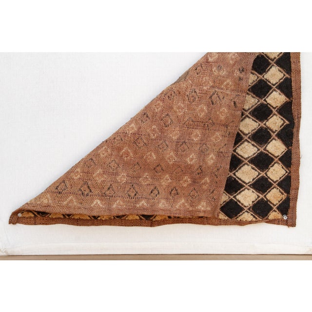 Labyrinth African Kuba Cloth Panel For Sale In Los Angeles - Image 6 of 7