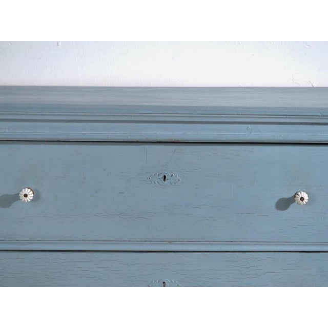 Antique Blue Chest of Drawers by Amaru For Sale - Image 9 of 12