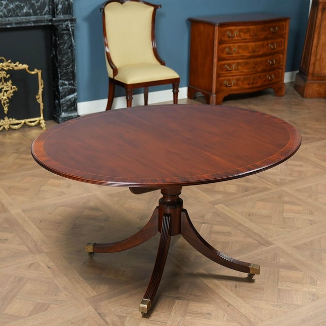 1990s Vintage Baker Two Board Dining Table For Sale - Image 5 of 15