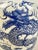 Imperial Chinese Qing Dynasty Style Blue & White Dragon Porcelain Vase For Sale - Image 4 of 10