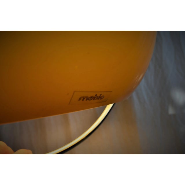 Glass Mid-Century White Pendant Lamp by Guzzini for Meblo, 1970s For Sale - Image 7 of 16