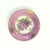 Ceramic Vintage Soft Pink Floral Motif Wall Plate Curation - Group of 9 For Sale - Image 7 of 12