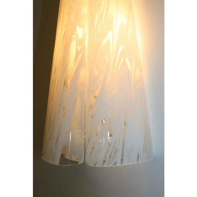 Glass Federica Marangoni "Variegato" Murano Glass Wall Lamp, Mid-Century Modern For Sale - Image 7 of 12