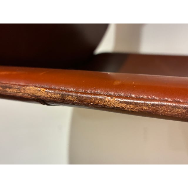Late 20th Century Set of Four Willy Rizzo Attributed Leather Chairs For Sale - Image 13 of 16