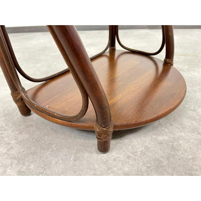 Wood Mid-Century Modern Bamboo Side Table from Gervasoni, 1970s For Sale - Image 7 of 13
